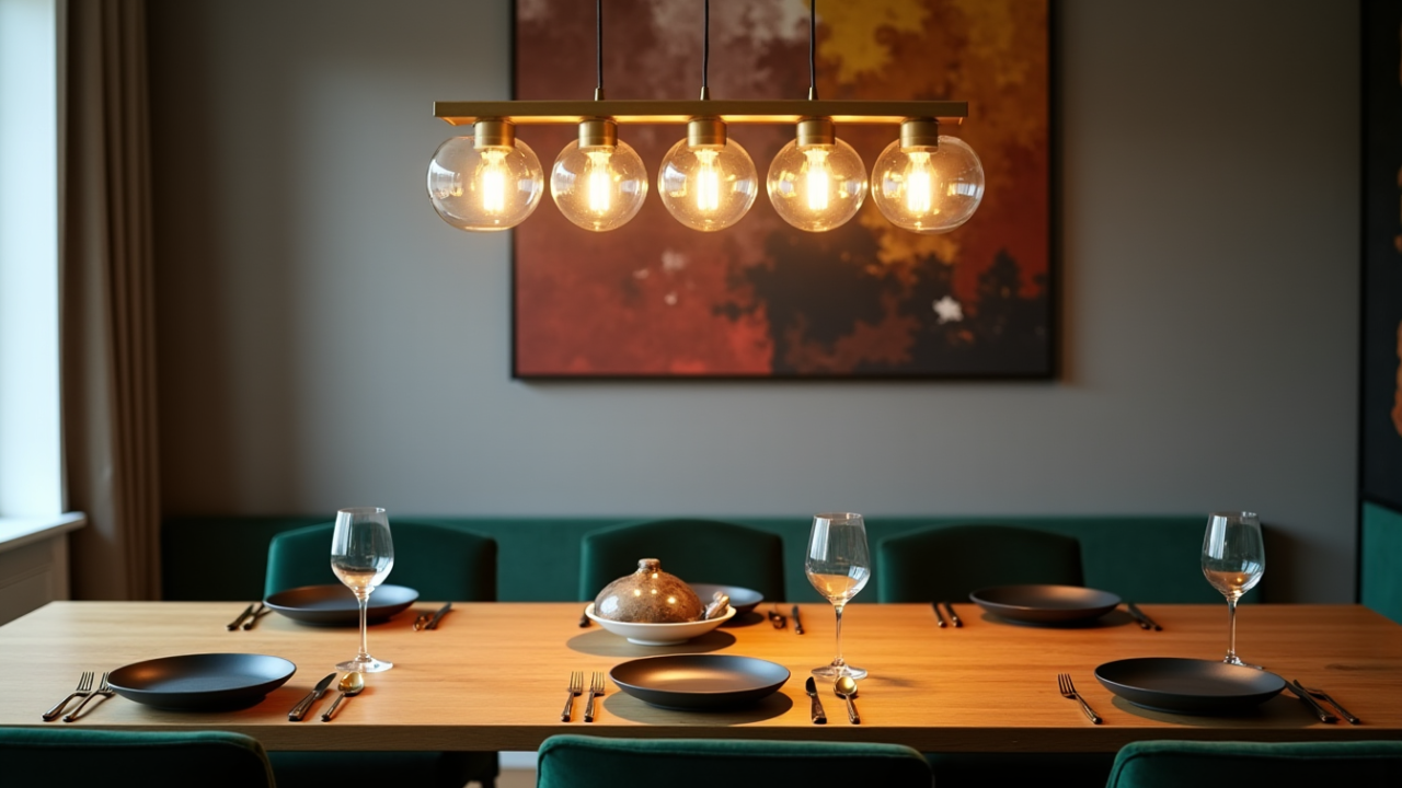 Quelle taille de lustre choisir au-dessus d’une table à manger