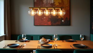 Quelle taille de lustre choisir au-dessus d’une table à manger