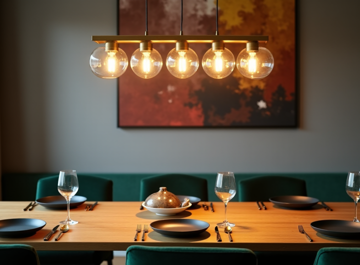 Quelle taille de lustre choisir au-dessus d’une table à manger